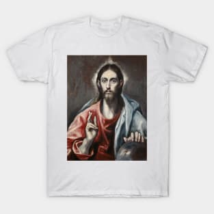 Christ Blessing (The Saviour of the World) by El Greco T-Shirt